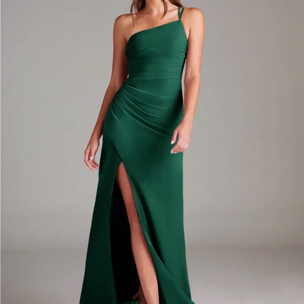 Emerald Green Azazie Dress
